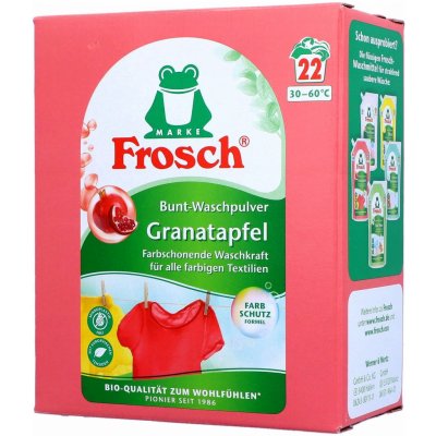 Frosch Granátové jablko prací prášek na barevné 18 PD 1,35 kg – Hledejceny.cz