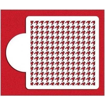 Stencil na dort pro airbrush 15x15cm Houndstooth Designer Stencils – Sleviste.cz