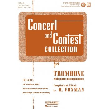 CONCERT & CONTEST COLLECTIONS + Audio Online trombon + klavír PDF