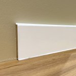 Cubu Flex Podlahová lišta bílá 2,5 m – Hledejceny.cz