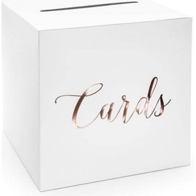 Krabice na přání s nápisem zlatý Cards – Zboží Mobilmania