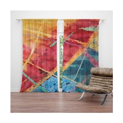 Sablio Závěs Barevné čáry: 2ks 140x250cm – Hledejceny.cz