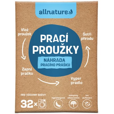 ALLNATURE Prací proužky 16 ks 32 praní – Zboží Mobilmania