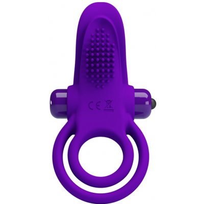 Pretty Love Vibrant Penis Ring Purple 10 s - erekční kroužek s vibracemi Fioletowy – Zboží Dáma