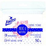 Linteo Papírové Vatové tyčinky 100% natural 80 ks – Hledejceny.cz