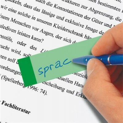 SIGEL Samolepicí záložky, 10y50 lístků, 15x50 mm, SIGEL Transparent, mix barev ,balení 500 ks – Hledejceny.cz