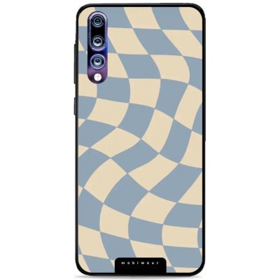 Mobiwear Glossy - Huawei P20 Pro - GA59G Modrá a béžová šachovnice – Zboží Mobilmania