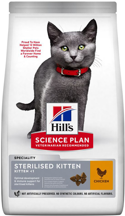 Hill\'s Science Plan Kitten Steril. Cat Chicken 0,3 kg