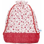Pytlík půlený červené kvítí rozšířený – Zboží Dáma