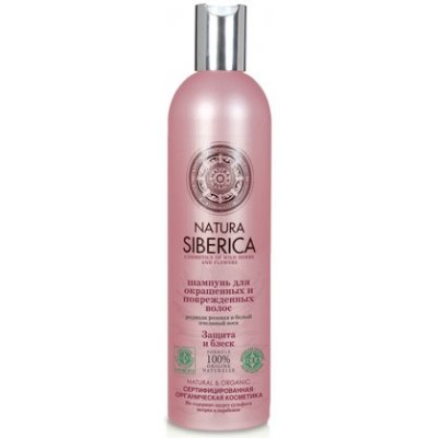 Natura Siberica šampon pro barvené a poškozené vlasy “Ochrana a lesk” 400 ml – Zbozi.Blesk.cz