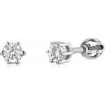 Gems diamantové peckové náušnice Aviva bílé zlato s brilianty 3882515-0-0-99 – Zboží Dáma