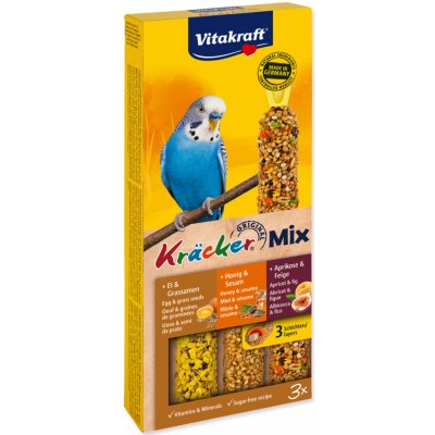 Vitakraft KRÄCKER tyčinky MIX ANDULKA vejce & meruňka & med 90 g – Hledejceny.cz