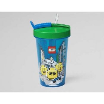 LEGO® ICONIC BOY Pohár s brčkem 500 ml