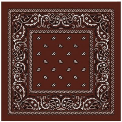 Woodrow Bandana šátek hnědá – Zboží Dáma