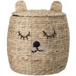 Bloomingville Mini Dětský úložný koš z vodního hyacintu s víkem 42 cm – Zboží Dáma