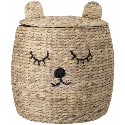 Bloomingville Mini Dětský úložný koš z vodního hyacintu s víkem 42 cm – Zboží Dáma