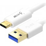 AlzaPower APW-CBTC0041W Core USB-A to USB-C 3.2 Gen 1 5Gbp, 1m, bílý – Sleviste.cz