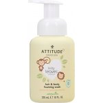 ATTITUDE Dětská mycí pěna (2v1) Baby leaves s vůní hruškové šťávy 295 ml – Zboží Dáma