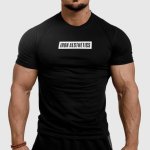Pánské fitness tričko Iron Aesthetics Boxed černé Čierna – Zboží Mobilmania