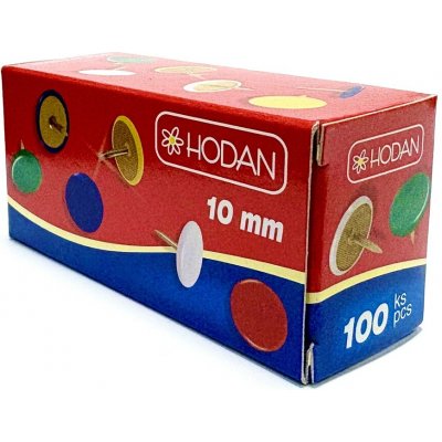 HODAN Připínáčky barevné 10 mm - 100 ks (224) rýsováčky – Sleviste.cz