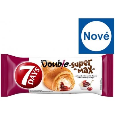 7 Days Croissant Double vanilka a s višněmi příchutí 110g – Sleviste.cz