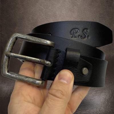 Kožený pásek s vlastním MONOGRAMEM – Zboží Mobilmania