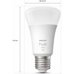 Philips Propojovací zařízení Hue BRIDGE a 3 ks LED žárovek E27 9,5W 75W teplá bílá 2700K stmívatelné – Sleviste.cz