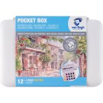 Van Gogh sada akvarelových barev, 12+3 půlpánviček + štětec, plast. Krabička – Zboží Dáma