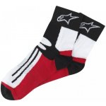 Alpinestars ponožky RACING ROAD Short black/red – Zboží Mobilmania