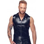 Noir Handmade H066 Snake Wetlook Sleeveless Zip-Up Top with Sheer Hood – Hledejceny.cz