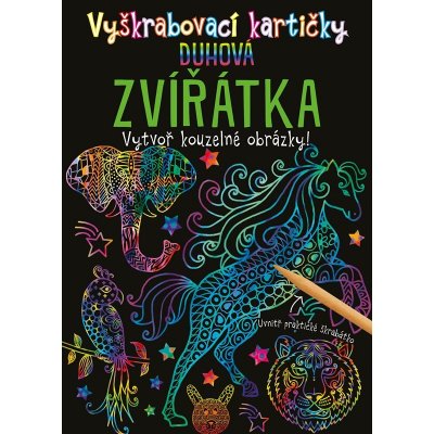 Vyškrabovací kartičky Duhová zvířátka – Zboží Dáma