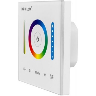 Nástěnný ovladač Mi-Light P3 pro RGB/RGBW/RGB+CCT LED pásky 12-24V 15A