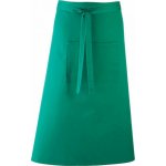 Premier Workwear Keprová dlouhá barmanská zástěra s velkou kapsou zelená emeraldová Pantone 341 90x80cm PW158 – Hledejceny.cz