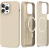 Pouzdro a kryt na mobilní telefon Apple Pouzdro Tech-Protect iPhone 13 Pro Silicone MagSafe Beige