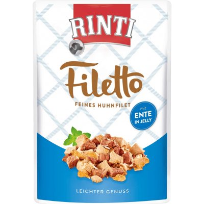 Finnern Rinti Filetto Adult kuře & kachna v želé 100 g – Hledejceny.cz