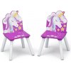 Dětský stoleček s židličkou bHome Dětský stůl s židlemi Unicorn