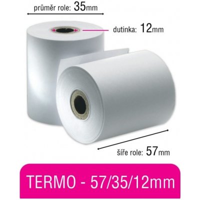 Pokladní kotouček TERMO 57/35/12mm – Zboží Živě
