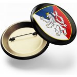 CZECHMANIA Placka erb se lvem černá – Zboží Dáma