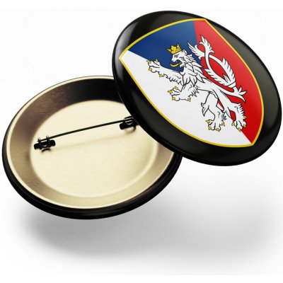 CZECHMANIA Placka erb se lvem černá – Zboží Dáma