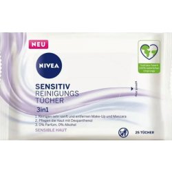 Nivea Cleansing Wipes 3in1 Čisticí ubrousky 25 ks