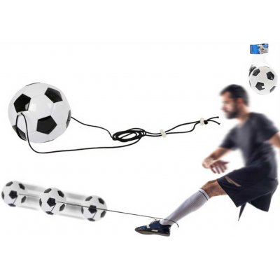 Fotbalový trenažér míč 19cm na pružném laně v síťce – Zboží Živě