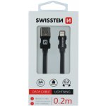 Swissten Textile USB/LIGHTNING 0,2 m – Hledejceny.cz