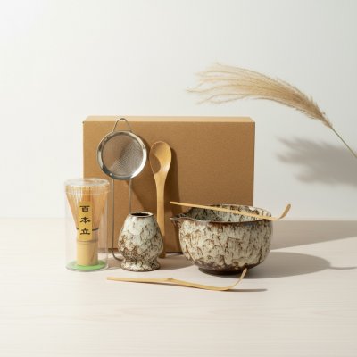 imago Matcha čajový set v dárkovém balení sypaný 726 g – Zboží Mobilmania