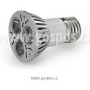 Whitenergy Power LED žárovka E27 3xLED 3.5W 230V Studená bílá refl.