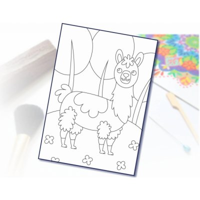 Radost v písku Šablona na pískování alpaka A5 148 x 210 mm – Sleviste.cz