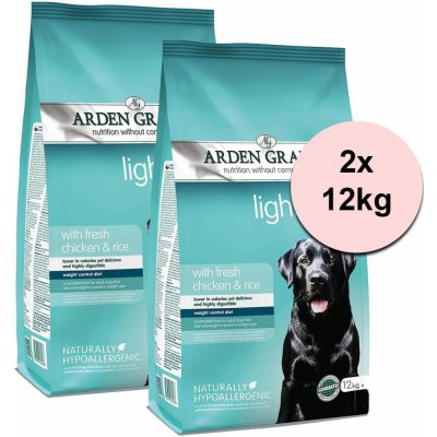 Arden Grange Light chicken & rice 2 x 12 kg