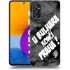 Pouzdro a kryt na mobilní telefon Samsung Picasee silikonový černý obal Samsung Galaxy M52 5G FK Viktoria Žižkov C