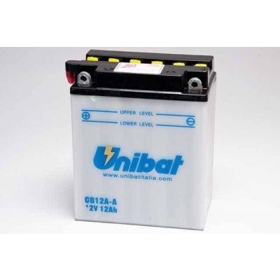Motobaterie Unibat 12V, CB12A-A, 12Ah, 165A, konvenční 134x80x160 KAWASAKI ZR 550 ZEPHYR rok 91-93 – Zboží Mobilmania