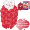 Balónek balonky.cz Helium 50 set srdíčko Miluji Tě + balónky Valentýn