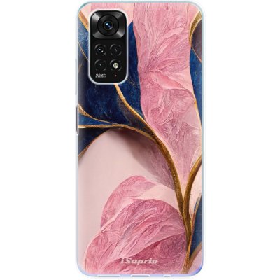 Pouzdro iSaprio - Pink Blue Leaves - Xiaomi Redmi Note 11 / Note 11S